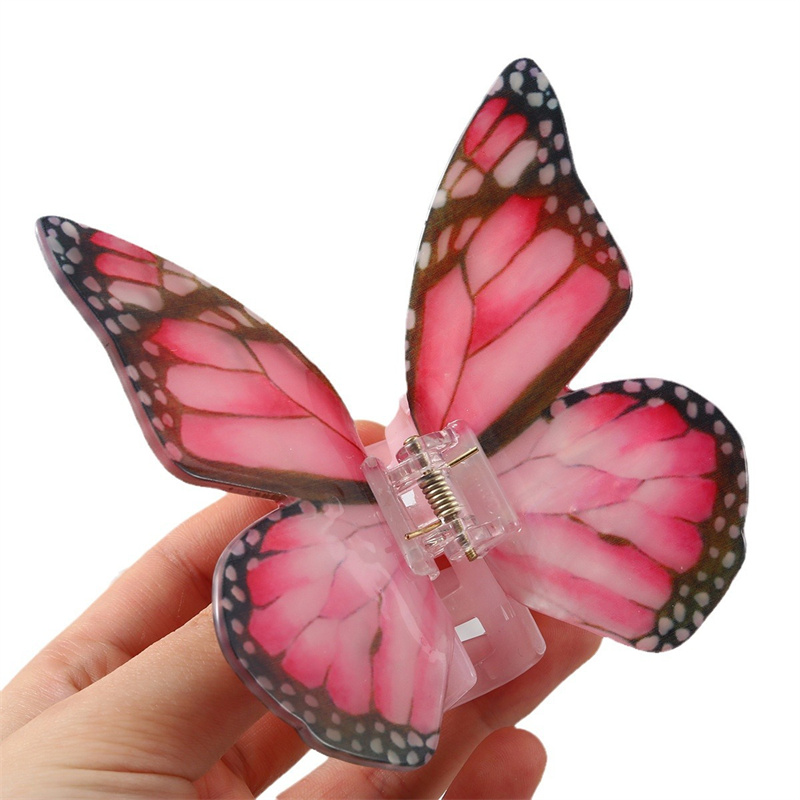 9 cm elegant sommeracetat store sommerfuglhårklip