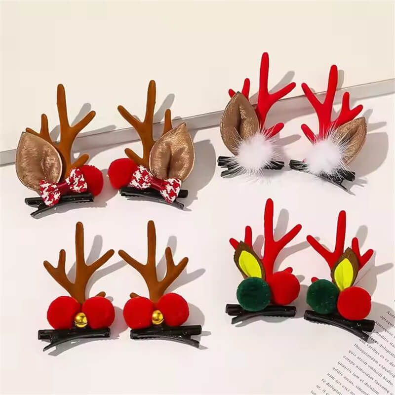 Hvad er nogle unikke julegaveideer ved hjælp af Antler Hair Clips?