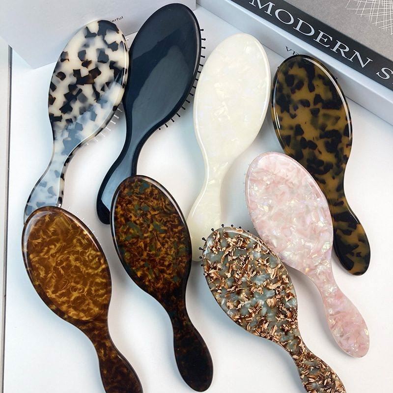 Brugerdefineret Acetat Kam hårbørste Airbag Barber Kam med håndtag