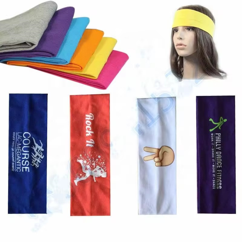 Logo Turban Hårbånd Sports Yoga Pandebånd